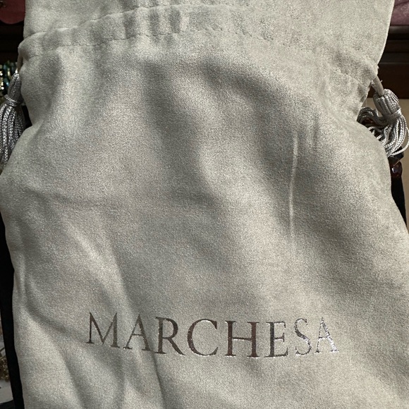 Marchesa Gold Drop Earrings with Butterfly Design - Picture 3 of 3